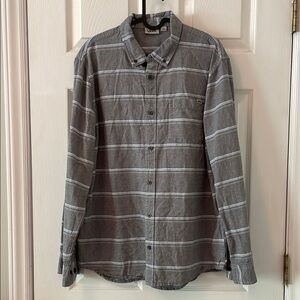 Men's Gray Striped Shirt